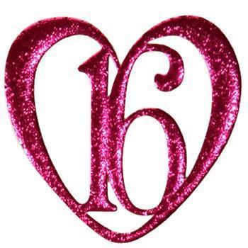 Sweet 16 Cut Out for Centerpieces