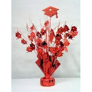 Glitter Top Graduation Weight - Red