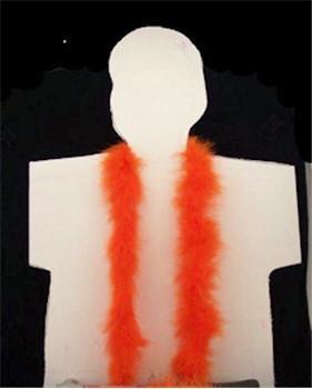 Orange Marabou Boa
