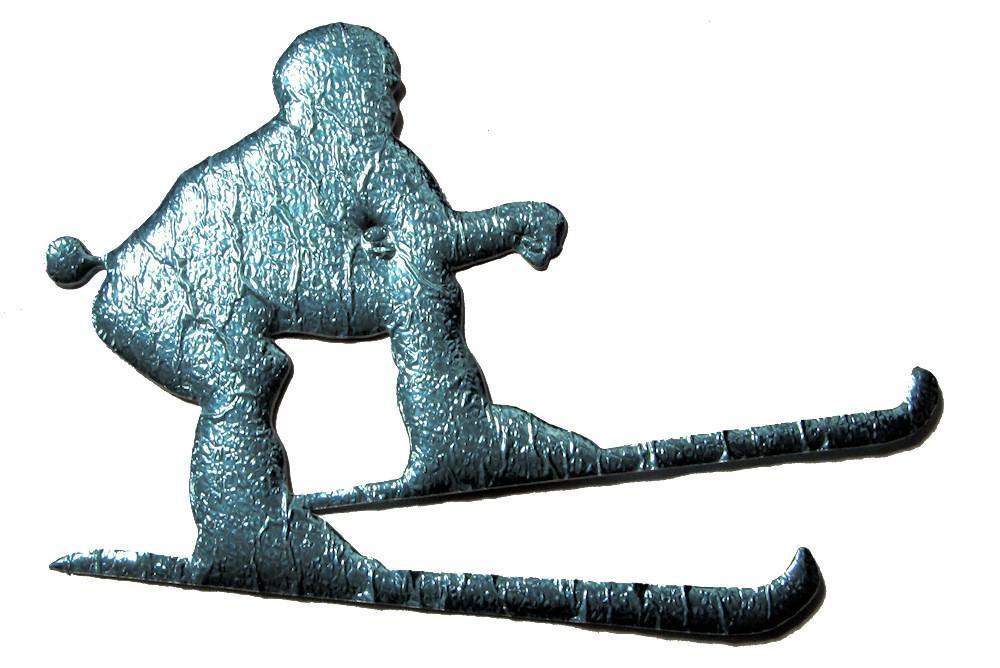 Skier Cut Out for Centerpieces