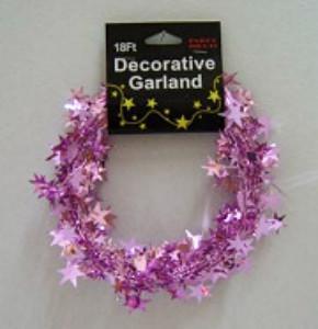 Lt Pink Star Garland