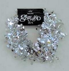 Music Note Garland - Silver