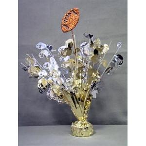 Glitter Top Football Weight - Silver/Gold