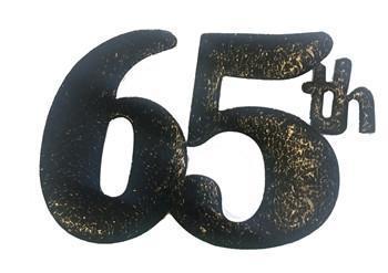 Gold 75th Cut Out for centerpieces