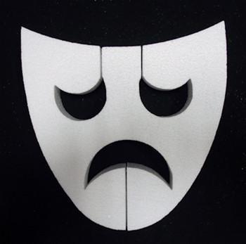 Foam Comedy Mask Cut Out