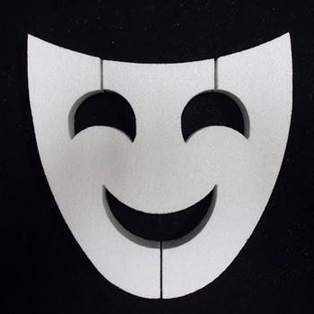 Foam Comedy Mask Cut Out