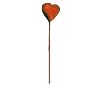 Puffy Glitter Heart, Red