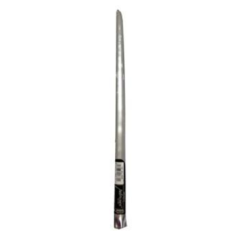 Metallic Silver Tapered Candle