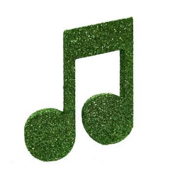 Glittered Foam Music note Decoration