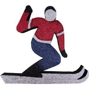 Snow Skier (EPS Foam finished)