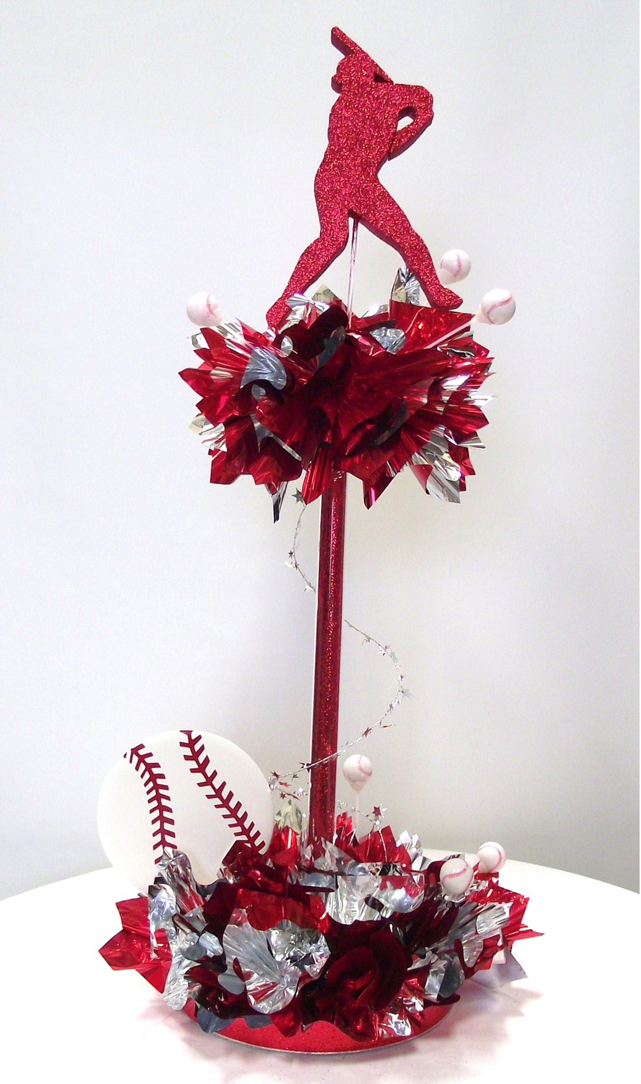 Baseball Having a Ball Centerpiece