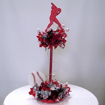 Baseball Having a Ball Centerpiece