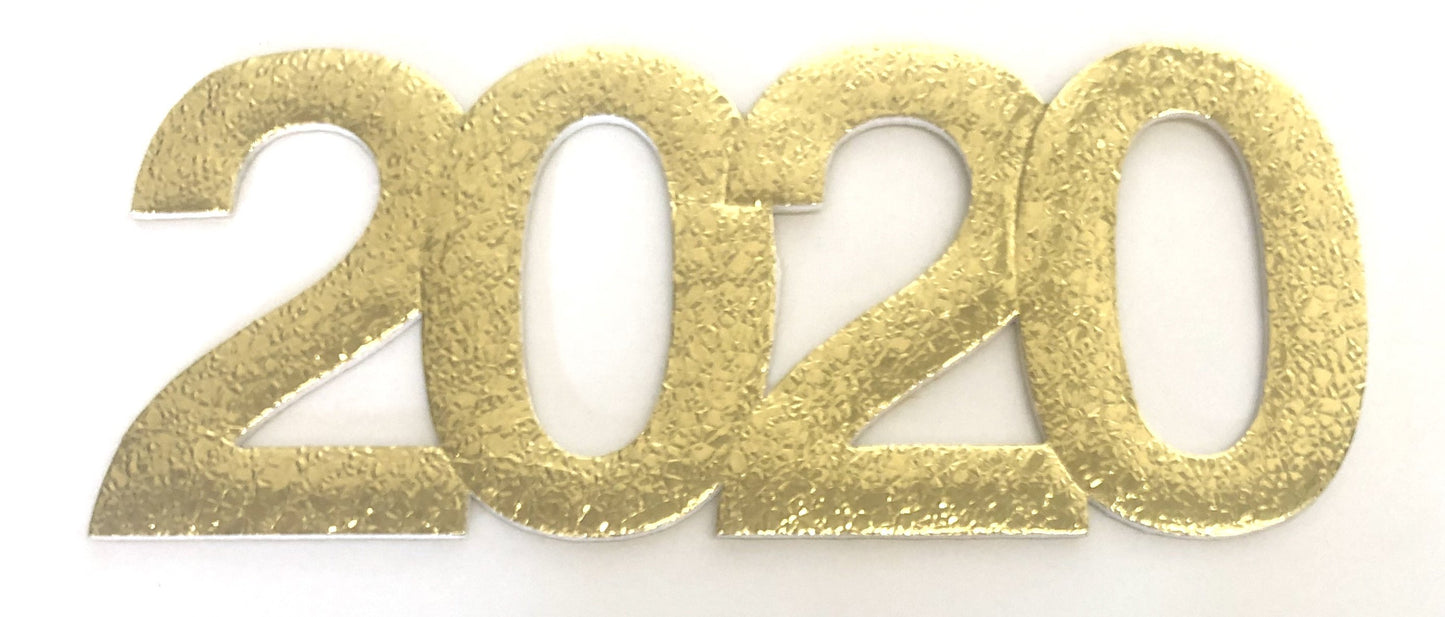 Foam Board Year Cut Out - 2020