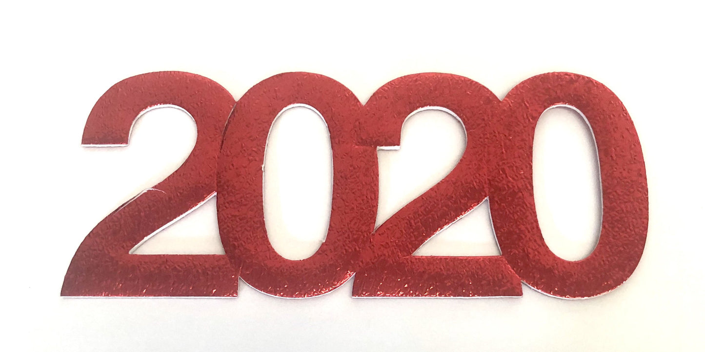 Foam Board Year Cut Out - 2020