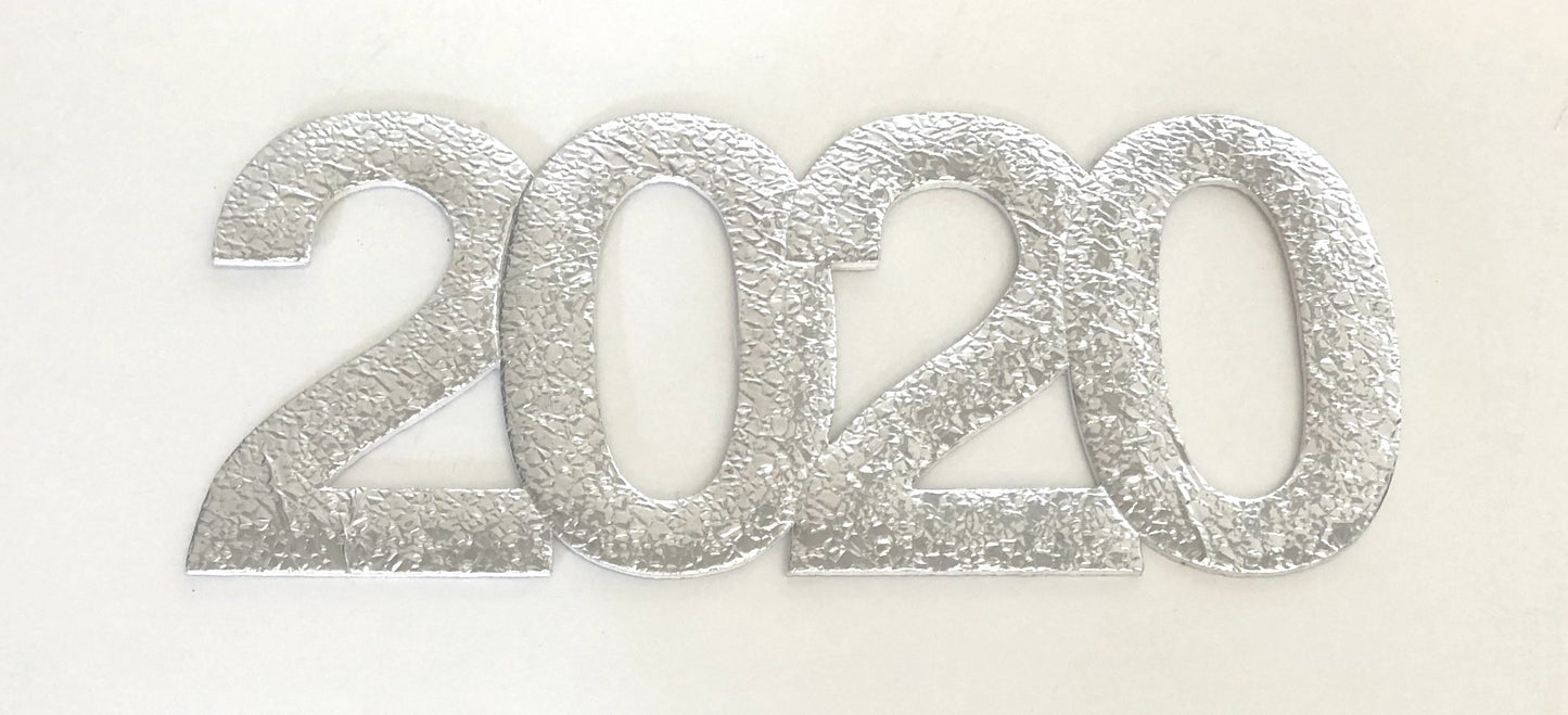 Foam Board Year Cut Out - 2020