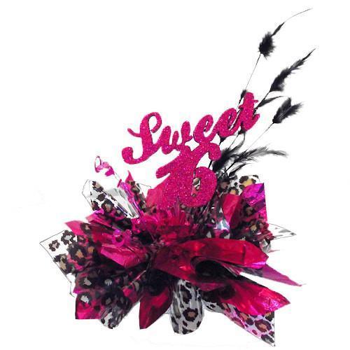 Sweet 16 Leopard Centerpiece