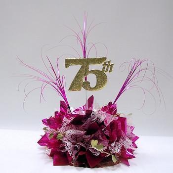 75 Years Together Centerpiece