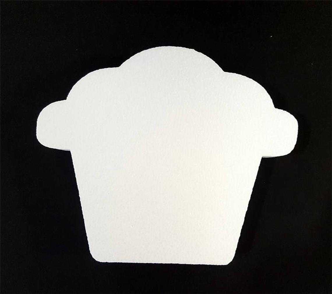 Styrofoam Cupcake by Cut Outz Unfinished