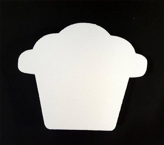 Styrofoam Cupcake by Cut Outz Unfinished