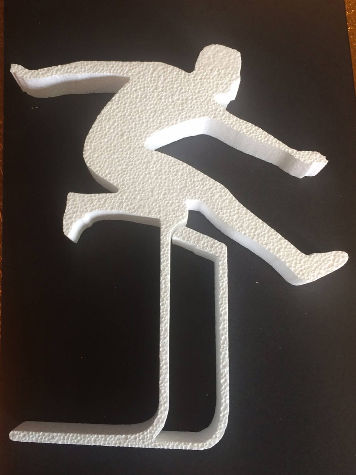 Hurdler Cut Out Boy