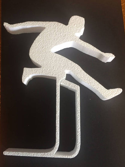 Male Hurdler Cut Out
